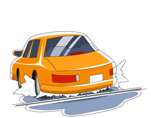 Undercarriage wash using high-pressure jets